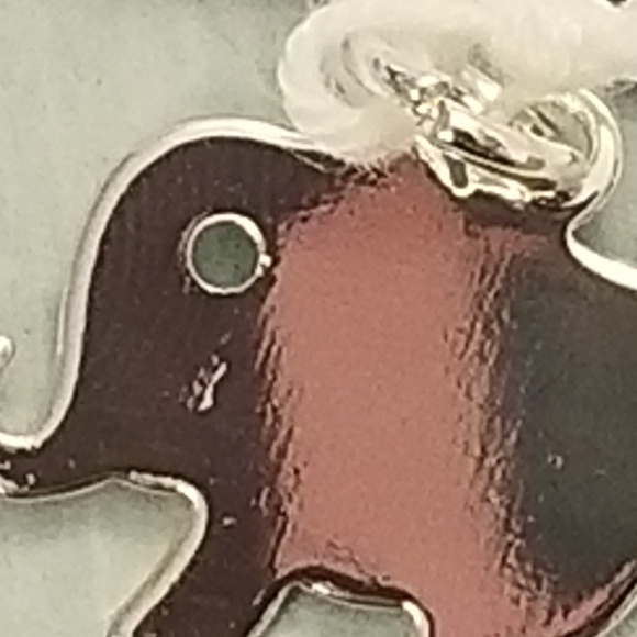 NWT SLF Steel Elephant Charm 18x13mm - Picture 2 of 5